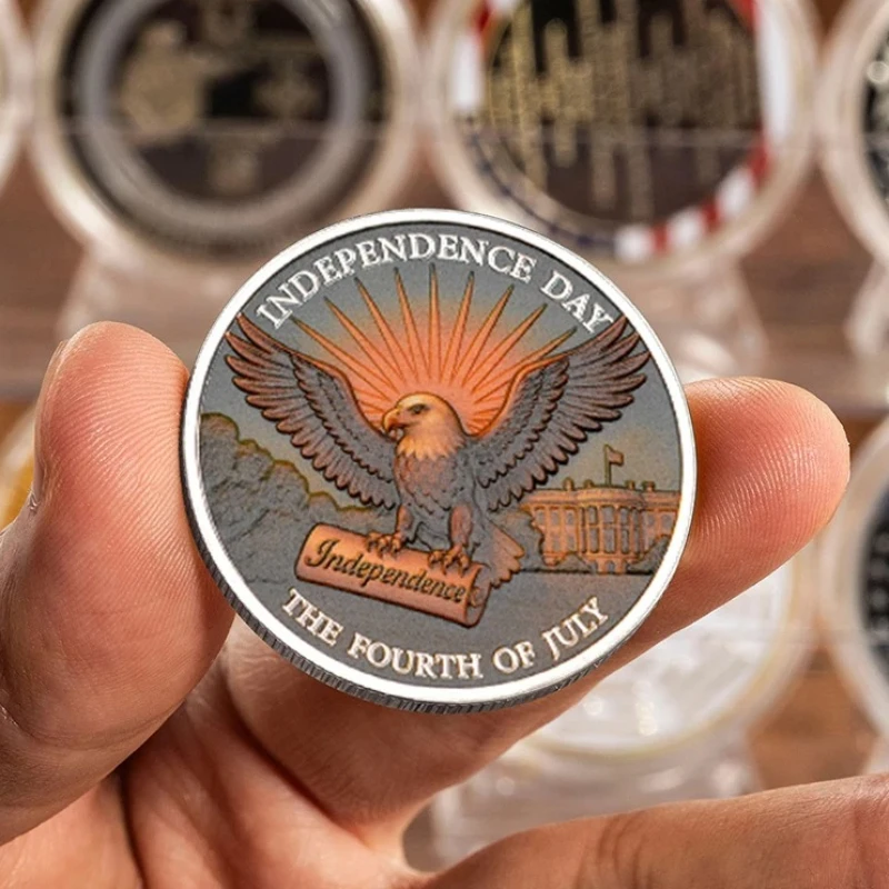 Gold Plated The Fourth of July Souvenir Coin 1776-2026 Liberty Independence Day Commemorative Coin