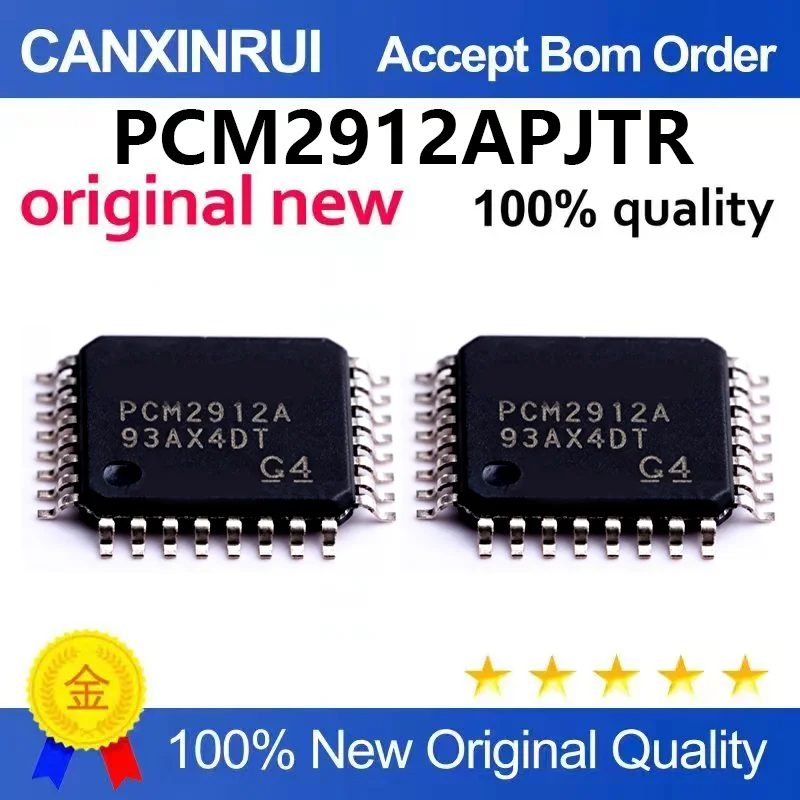 （5pcs-100pcs）Original PCM2912APJTR PCM2912A TQFP32 USB interface mono audio codec