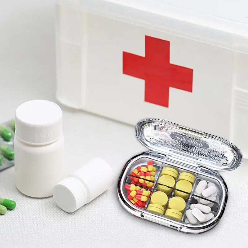 נסיעות מארגן רפואה חלוקה אחסון תרופה מיכל לחות הוכחה נסיעות גלולה במקרה עבור ארנק רפואה יומי מתקן