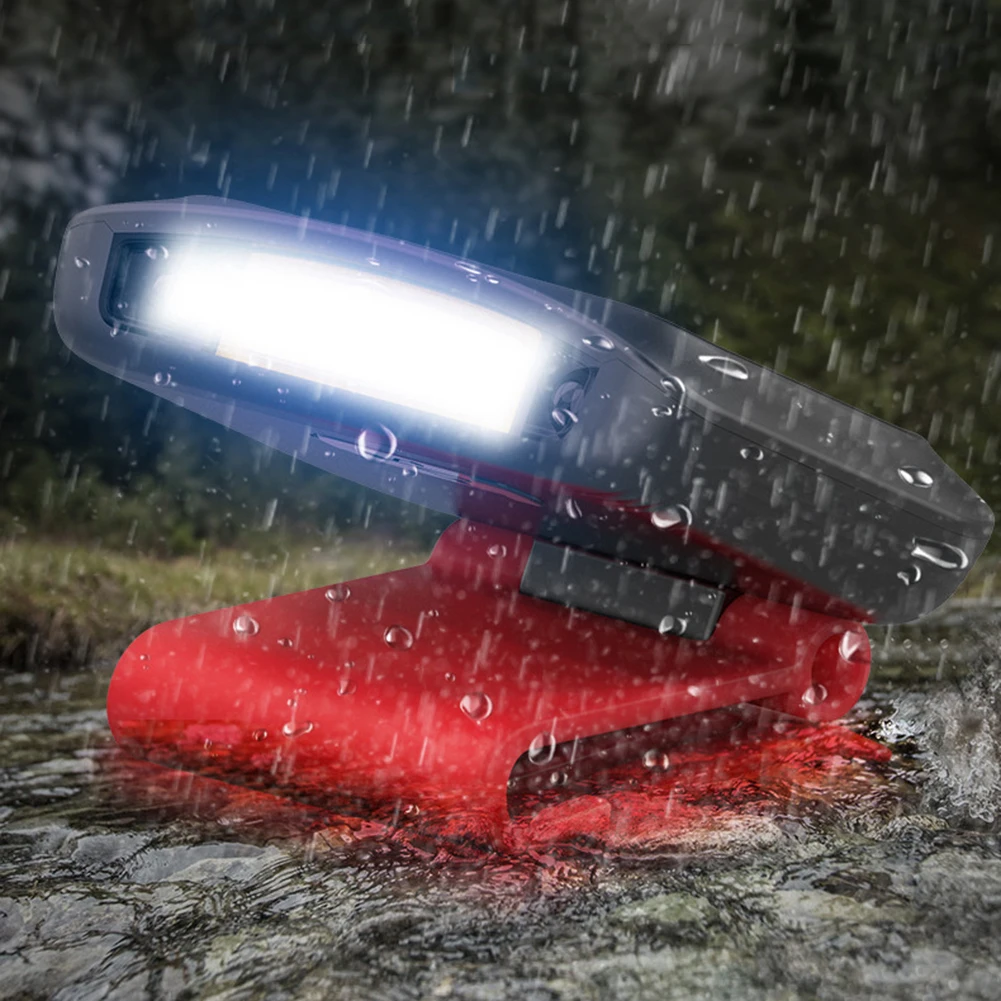 LED Motion Sensor Headlight COB Hat Clip Light USB Rechargeable Induction Headlight Head Torch Outdoor Camping Search Light