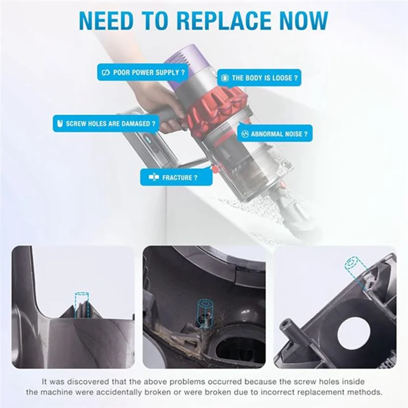 ABFU-Main Body Assembly Housing Replacement  For Dyson V8 SV10  Vacuum Attachments With Post Filter   Main Body Service Parts