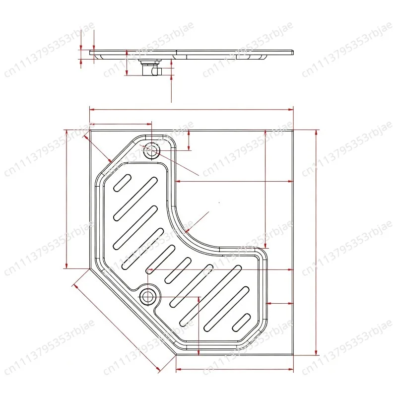 Motorhome Refitting Accessories Motorhome Toilet Base Toilet Shower Basin Left Side Diagonal Door