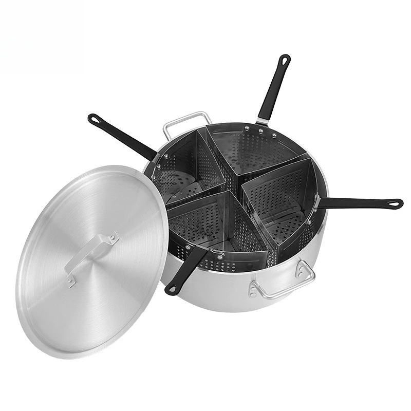 

Vegetable and pasta cookware set with 20Qt aluminum pan and 5Qt stainless steel filter basket