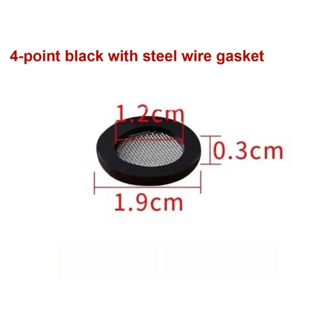 Rubber Silicone Faucet Gasket With 304 Mesh Filter Seal Ring For Shower Hose And Pipe Connection Faucet Inlet Hose Joint Sealing