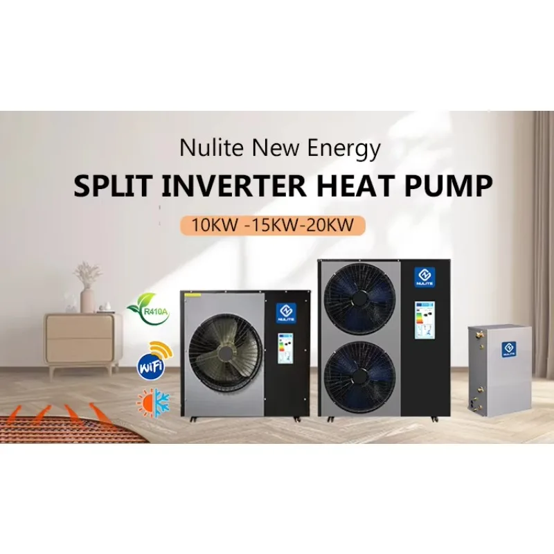 Floor Heating 10kw 16kw 20kw 220v 380V Inverter Heating Cooling Hot Water  Air Conditioner And Heat Pump