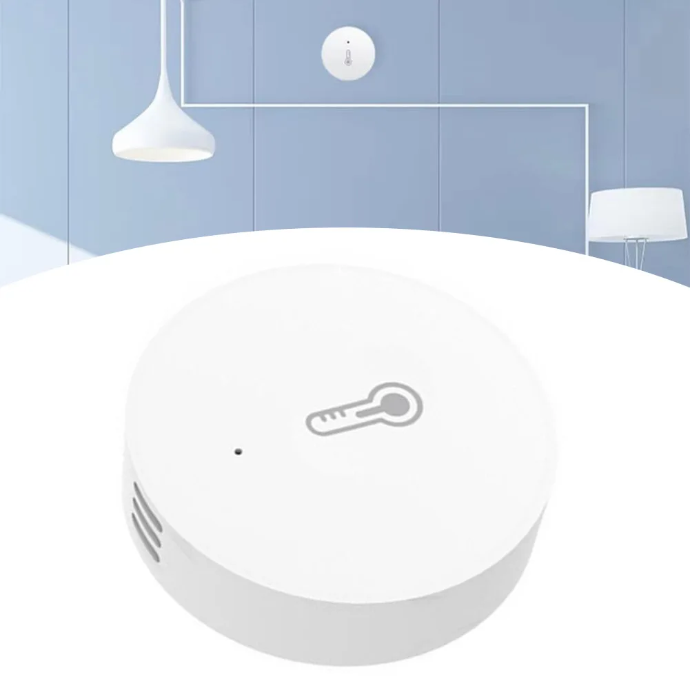 For Tuya Zigbees Temperature And Humidity Sensor, Remote Monitoring Via App, Battery Powered For Alexas For Google Home