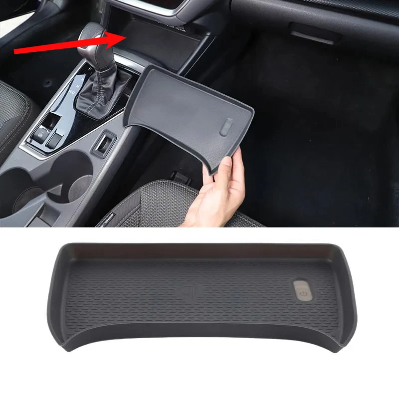 Wireless Charging Mat Silicone Center Console Storage Pad Anti-slip Groove Pad Interior Liner Mat For Subaru Crosstrek 2025 2026