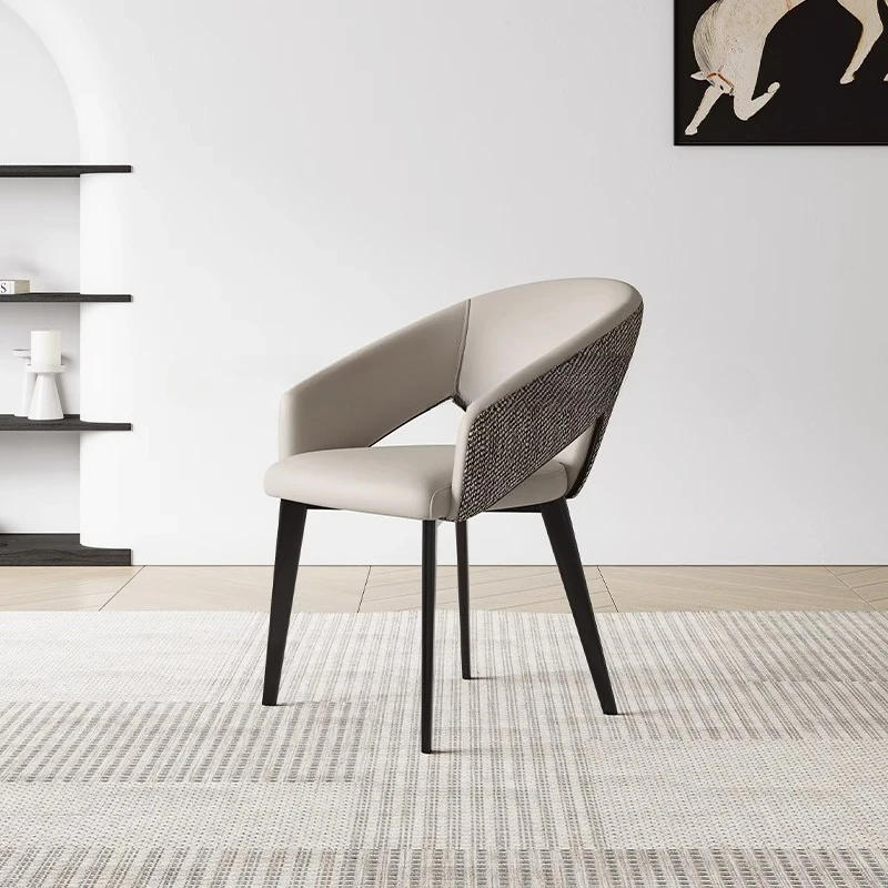 

Arm Nordic Dining Chair Simple Portable Comfortable Modern Dining Chairs Upholstered Sillas De Comedor Living Room Furniture