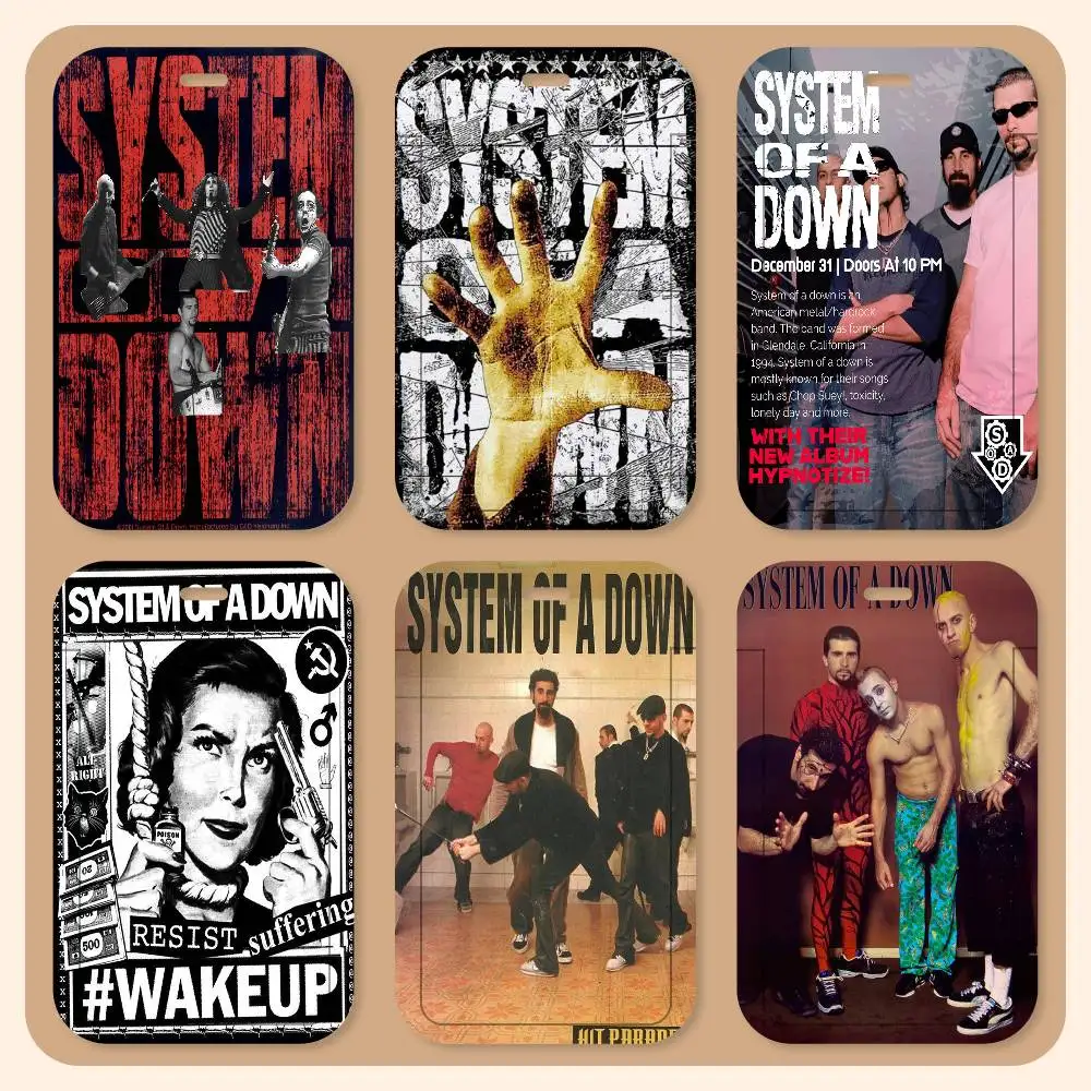 System Of A Down Band Lanyard Card Holders Student ID Card Holders Neckband Card Holders Access Control Accessories Gifts