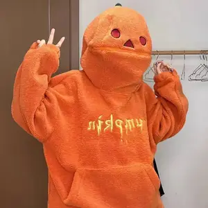 Orange aesthetic hoodie deals