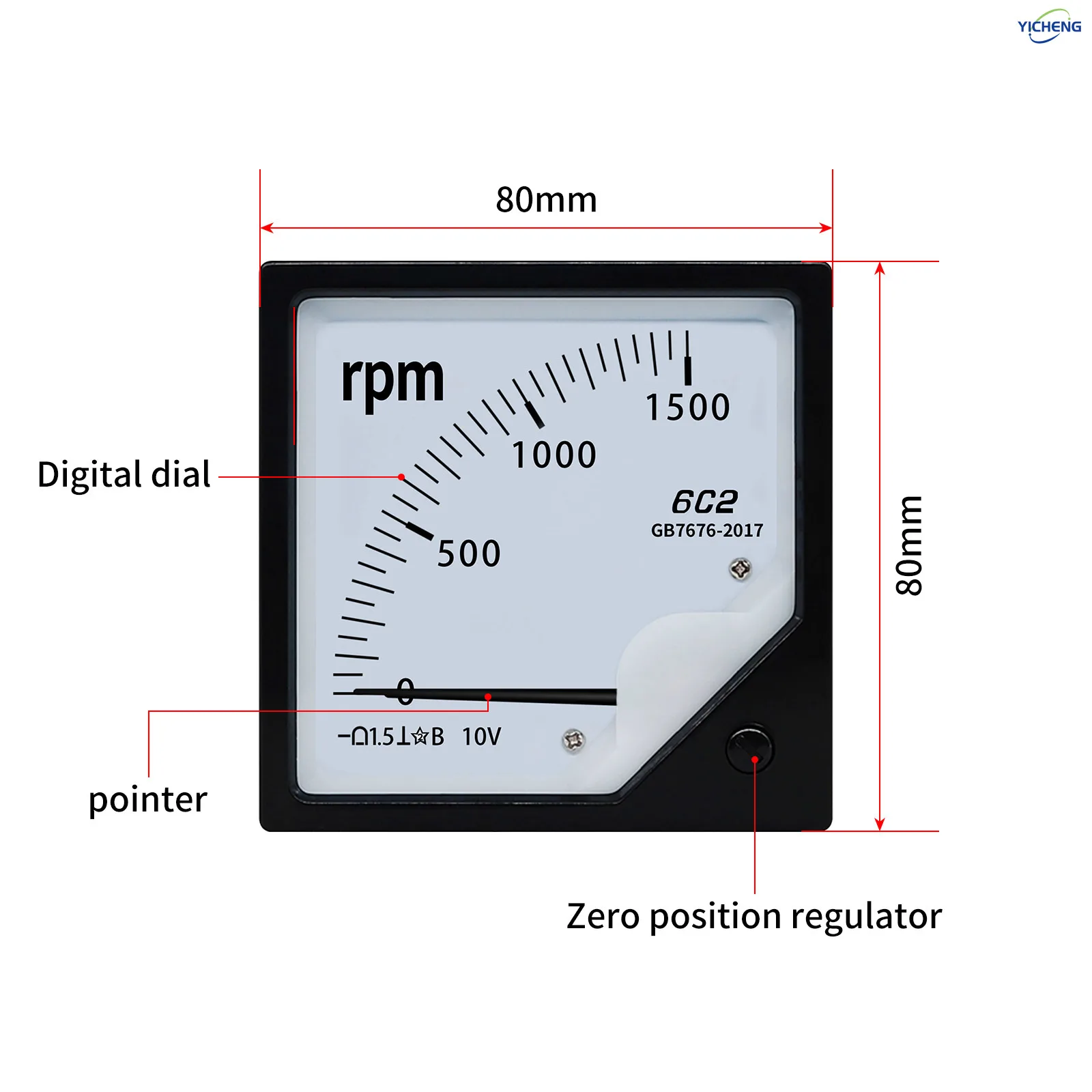 YICHENG DC Inverter motor analog input signal frequency table tachometer opening table percentage table - Image 2