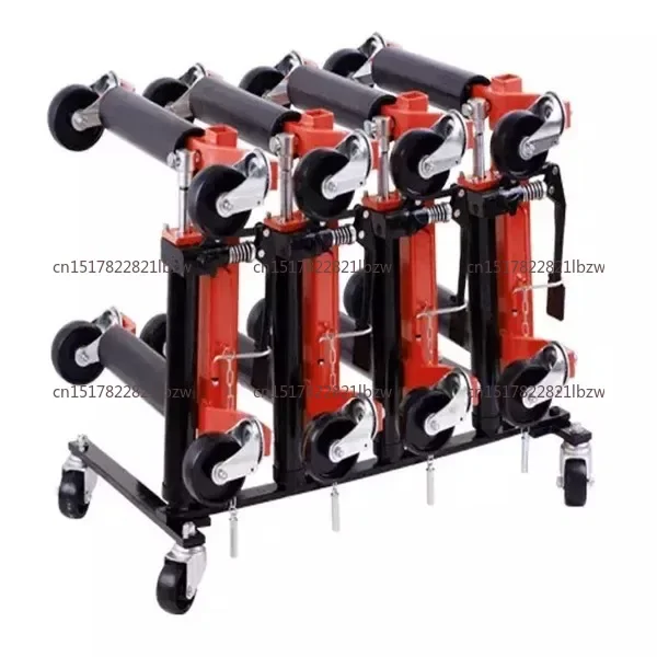1 Ton Hydraulic Vehicle Shifter Car Skates Vehicle Ratcheting Foot Pedal Lift Wheel Dolly