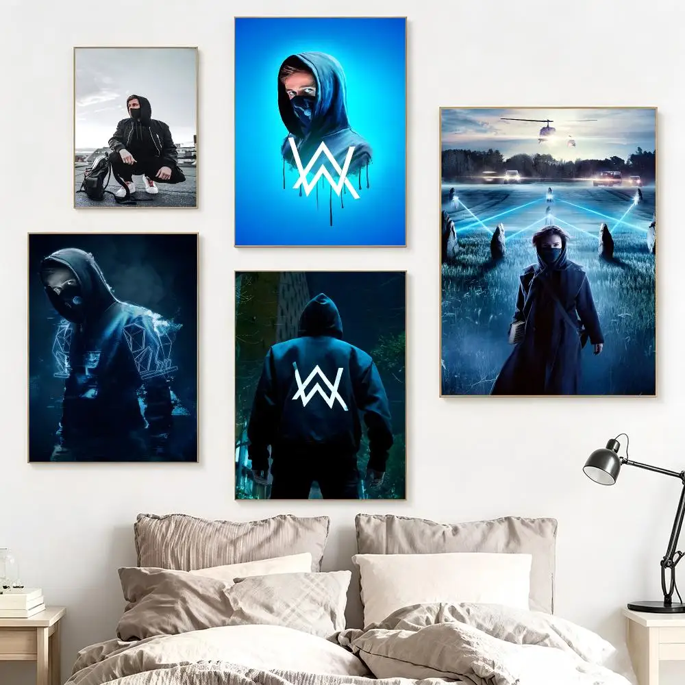 DJ A-Alan Walker Poster impermeable para el hogar sala de estar dormitorio bar decoracion estetica