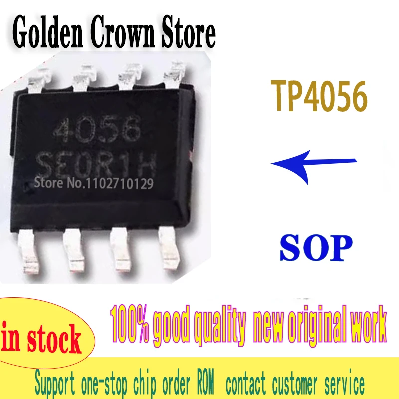 TP4056 TC4056A CL4056D LP4056H 4056E YX4056C ASC4056 ESOP-8 10PCS/LOT