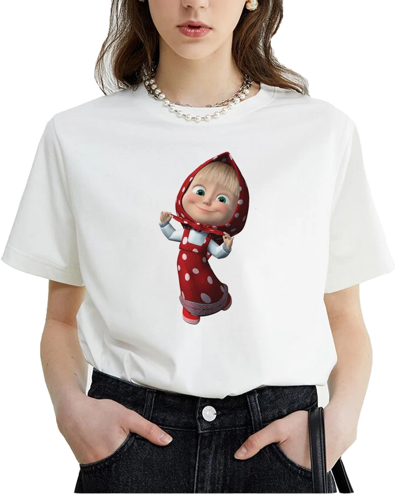 

Little Red Riding Hood Cute Little Girl 3D T-shirt Original Brand Summer Short Sleeve Tees Lovely Shirt For Women