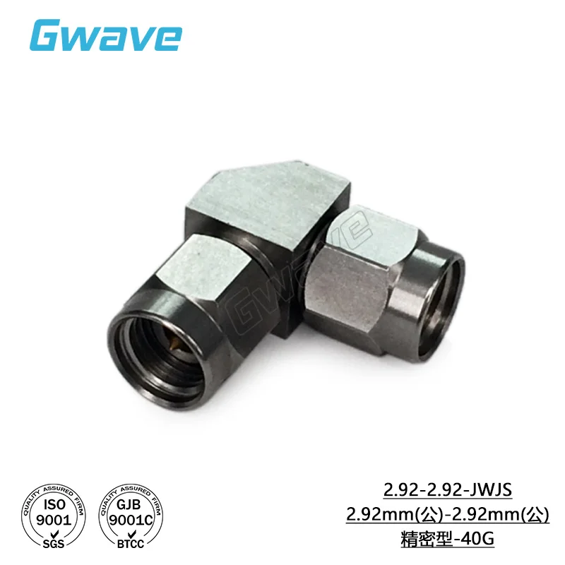 Imagem -02 - Adaptador da Dobra do Ângulo Direito Adaptador do rf 2.92 mm Jwjs Jwks Kwks Dc40g