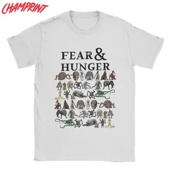 Men Fear And Hunger T Shirts Cotton Tops Funny Short Sleeve O Neck Tee Shirt Party T-Shirt