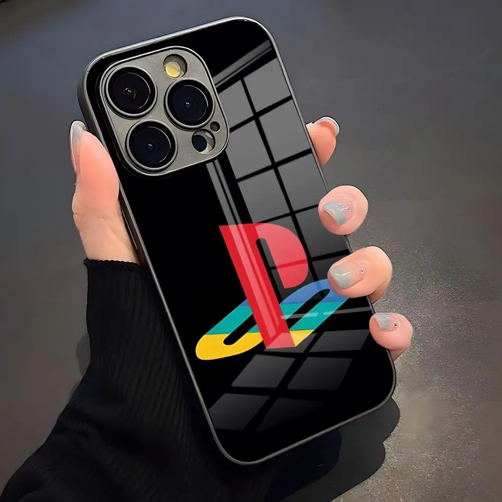 PS5 شعار اللعب محطة جراب هاتف آيفون 17 برو ماكس 16 15 14 برو ماكس 13 11 X Xs Xr 8 7Plus غطاء زجاجي #4