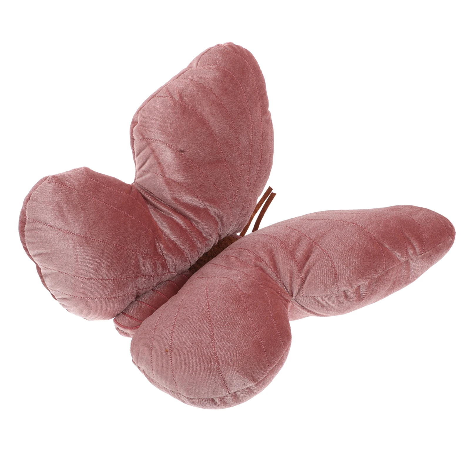 Adorable Pink Butterfly Cute Decorative Throw Pillow For Bed Soft Comfortable Hug Pillow Portable Lumbar Support For Home Travel