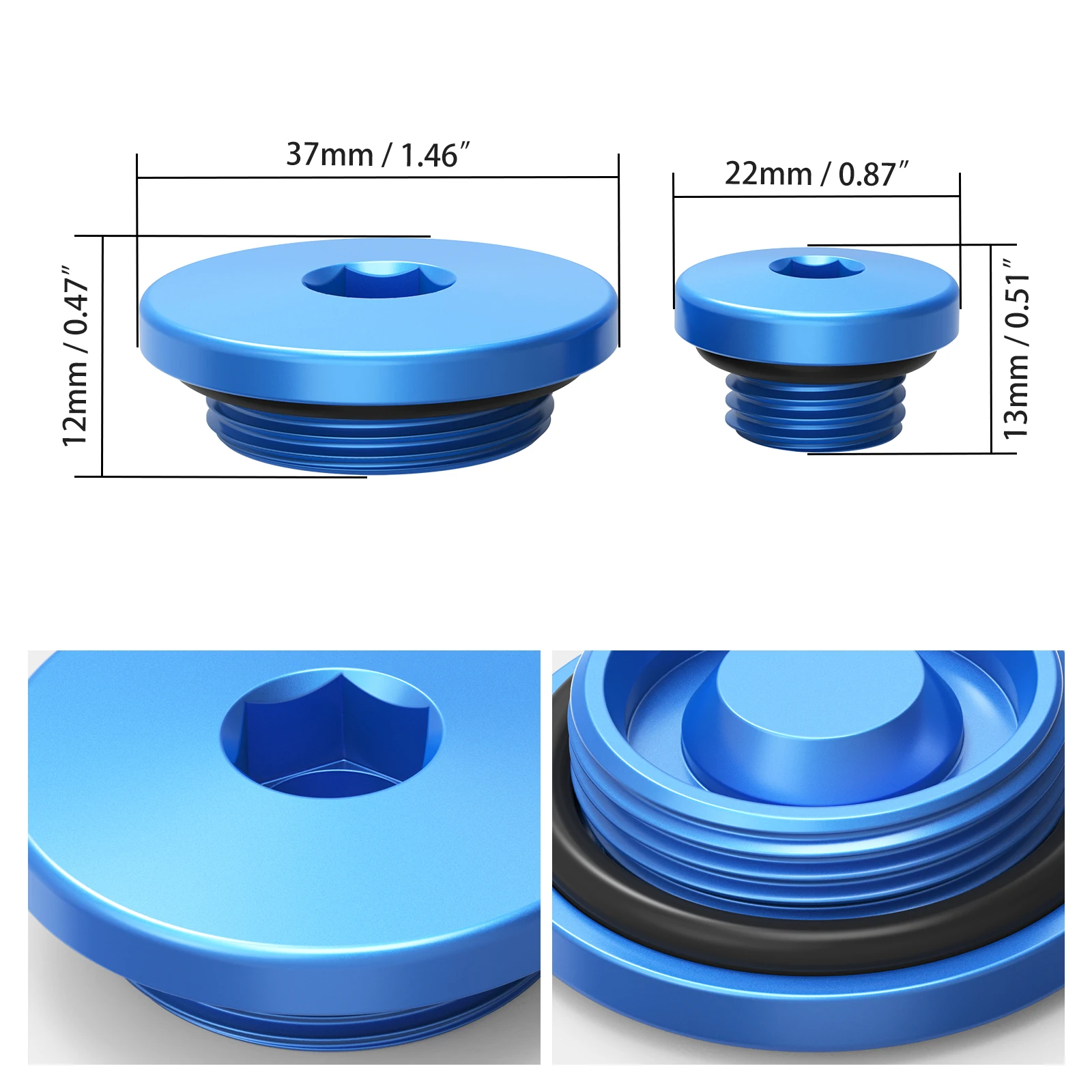 NICECNC For Yamaha WR250F 2003-2014 WR450F 2003-2015 YZ450F 2006-2009 YFZ 450 2004-2009 2012-2013 Engine Timing Cover Plug Cap