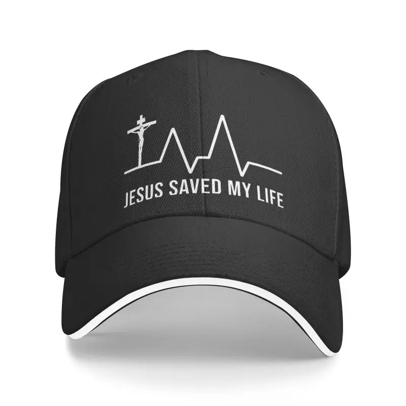 

Classic Unisex Jesus Saved My Life Baseball Cap Adult Religious Christian Adjustable Dad Hat Men Women Hip Hop