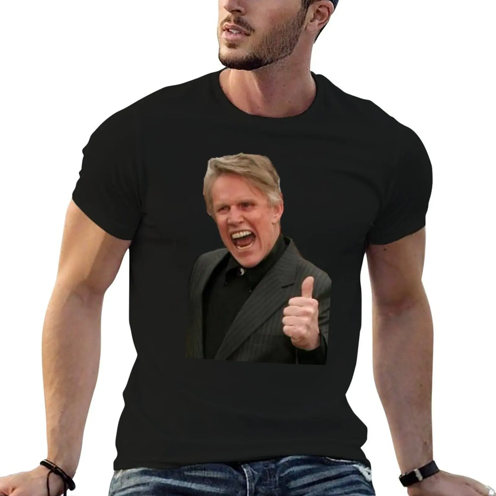 Gary Busey T-Shirt shirts graphic oversize t-shirts man fruit of the loom mens t shirts