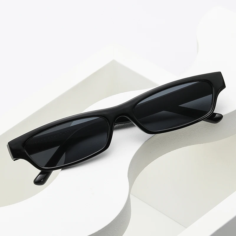 Hiking Small Narrow Rectangle Anti Light Glasses Fashion Women Square Shades Outdoor Female UV400 Oculos De Sol Feminino