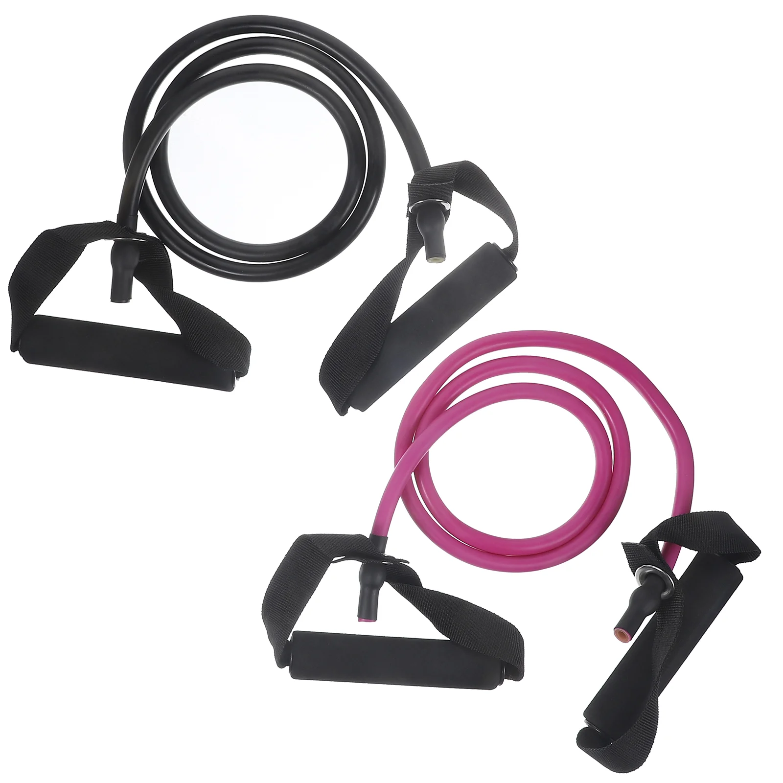 

2 Pcs Resistance Rope Puller Stretch Band Exercises Cords with Handles Bands Fitness