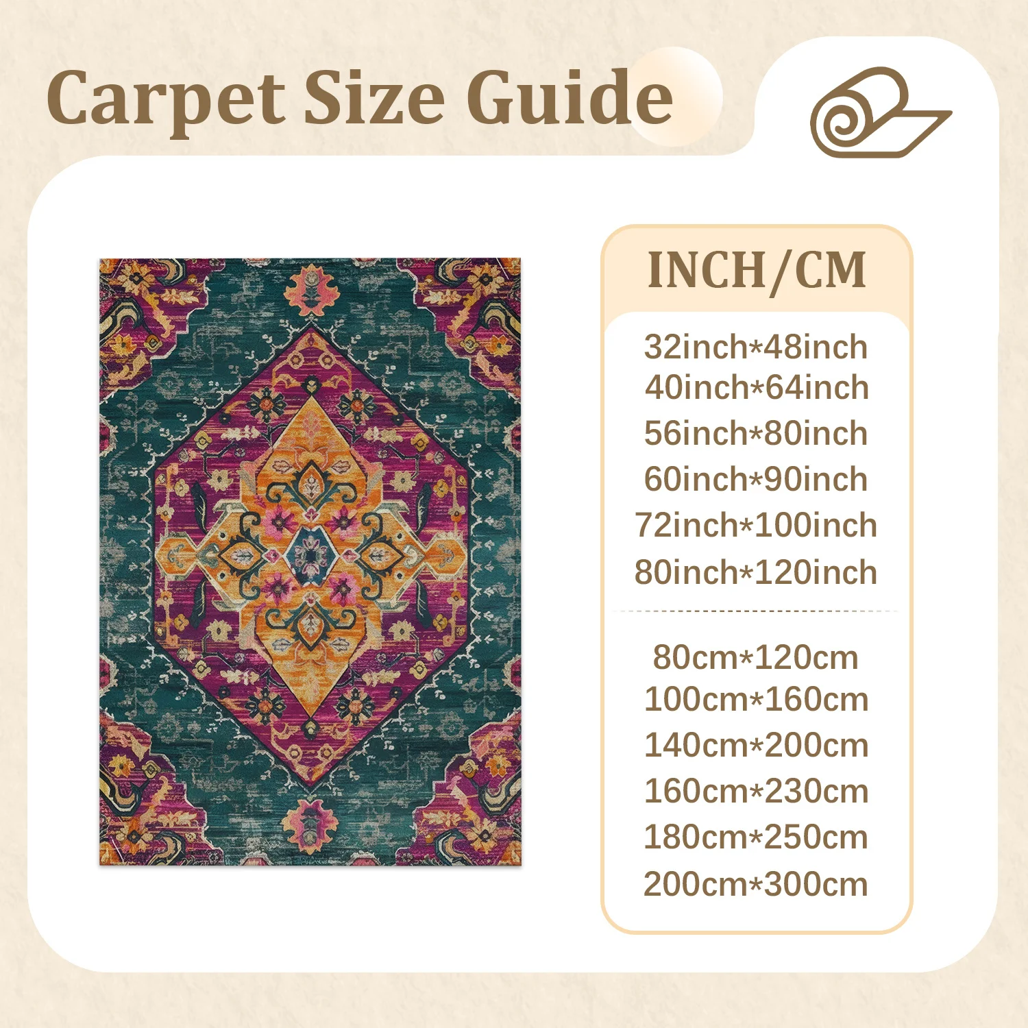 Large Indoor Area Rug, Soft Velvet Low Pile Non-slip Dotted Backing Machine Washable Vintage Bohemian Medallion Floor Rug for Living Room Bedroom, Teal Magenta Distressed Home Decor Rug