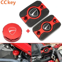 For Ducati Monster 821 796 795 696 695 Scrambler 400 800 1100 Accessories Front Brake Clutch Rear Brake Fluid Reservoir Cover