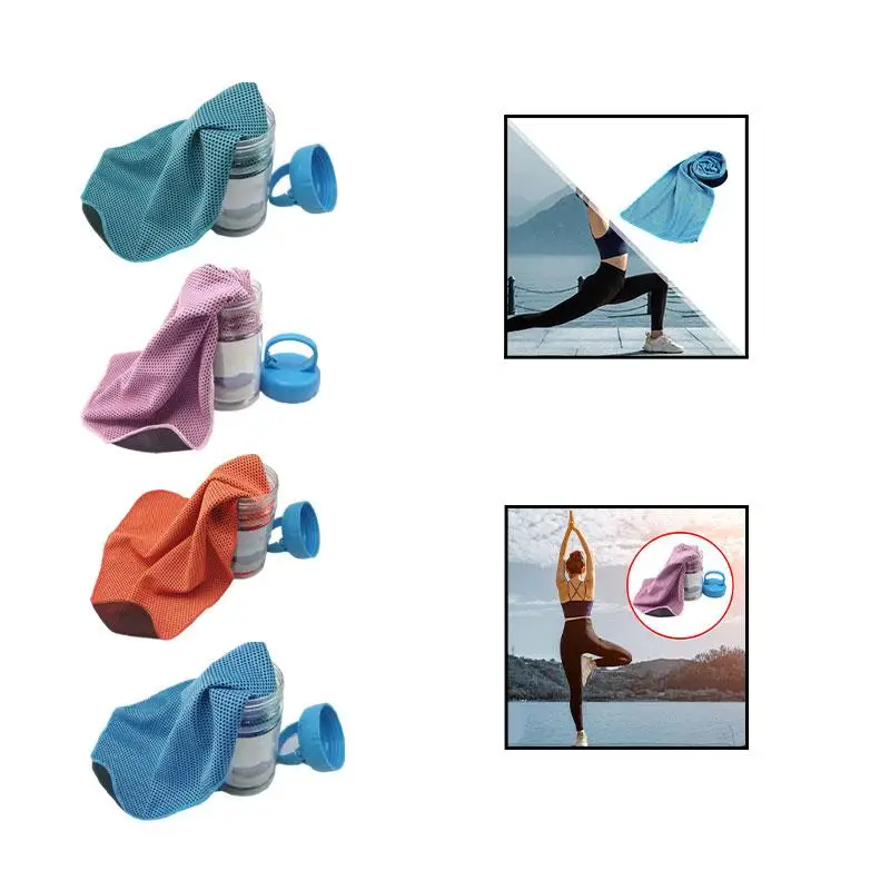 

Cooling Towel with Handle Carry Package Headband for Daily Workout Sports