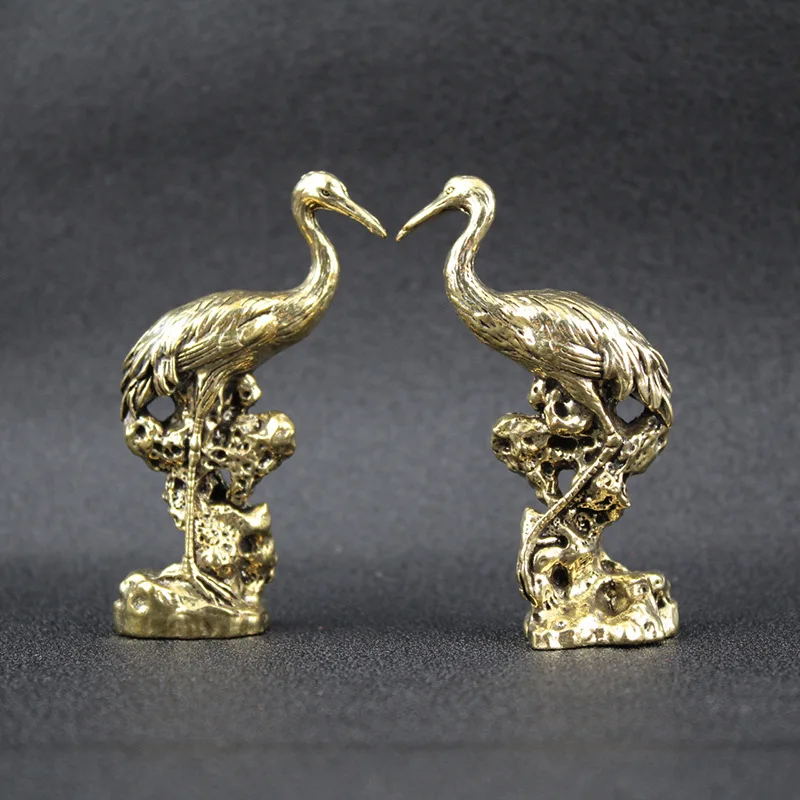 1/2Pcs crane ornament creative home office desktop red-crowned crane crane ornament
