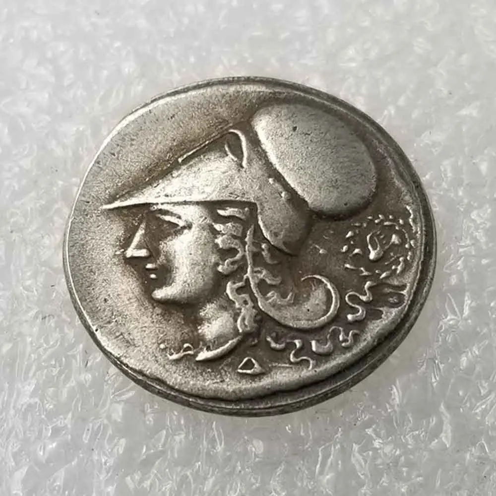 Luxury Greek Goddess Funny Antique Lucky Art Greek Coin/Good Luck Commemorative Coin Challenges Memory Coin+Gift Bag