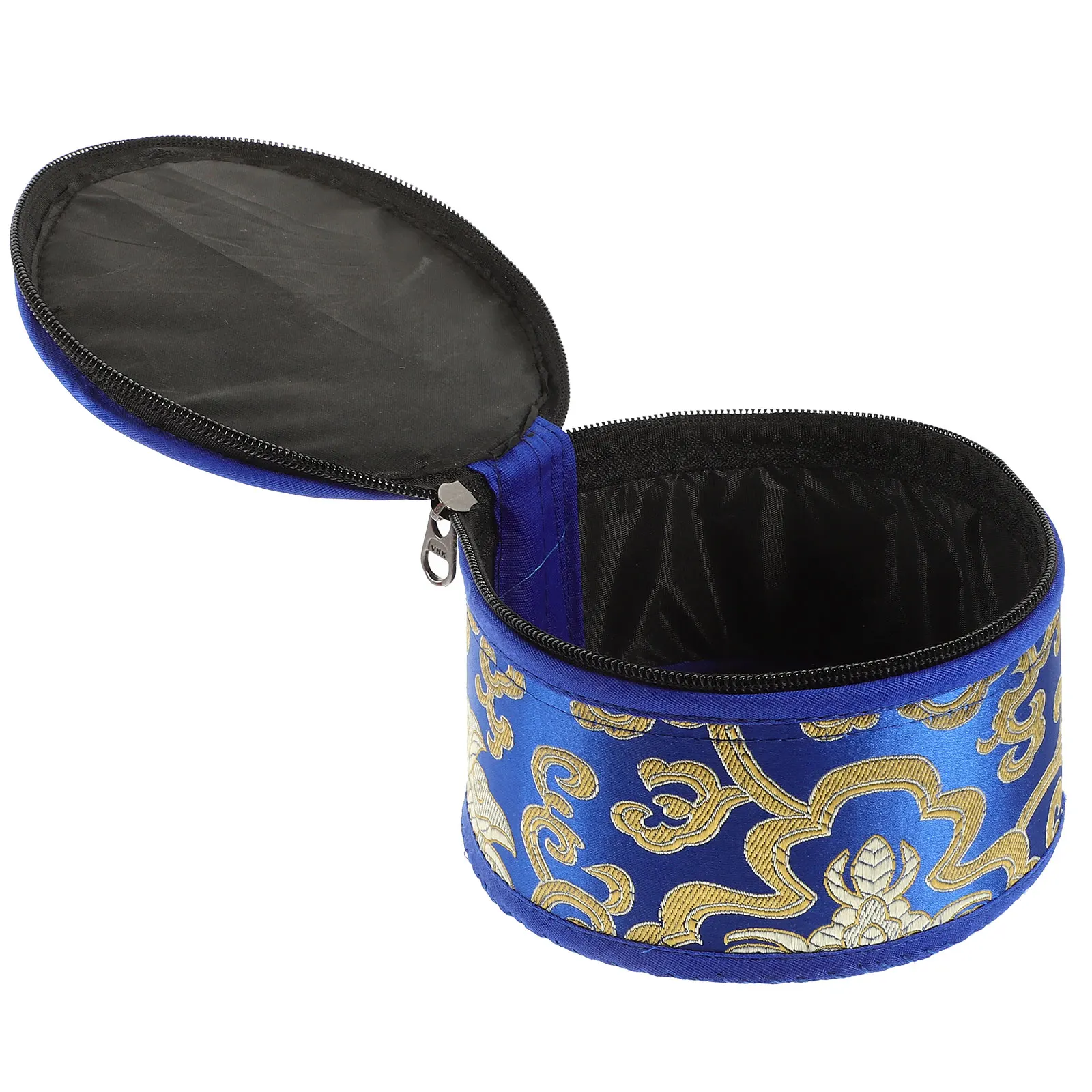 

Tibetan Singing Case 16CM Cotton Storage Bag Buddha Sound Bowl Set Meditation Bowl Holder Handmade Cloud Embroidery Zipper