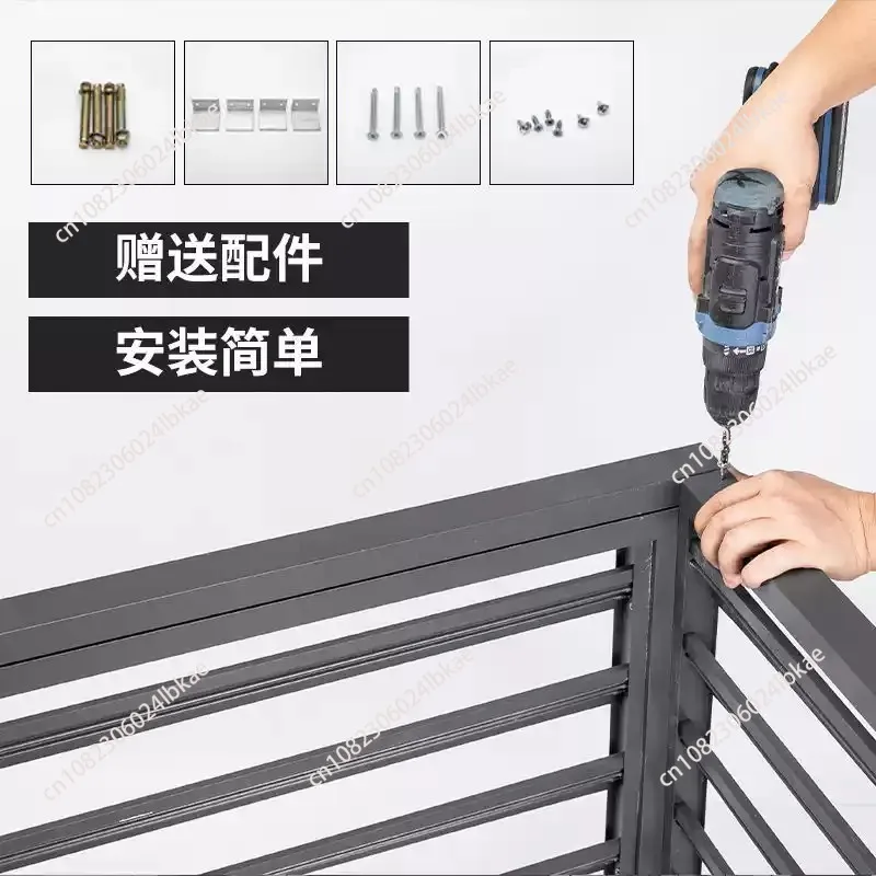 Aluminum Alloy Air Conditioner Outer Unit Cover Outdoor Unit Protective Cover Rain and  1.5 HP Length 100 * Height 70 * Width 50