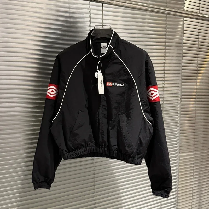 Protocol Index American Retro Jacket High-quality Nylon Fabric Racing Tape Air Clip Cotton Short Wide Jacket Heavyweight Jacket