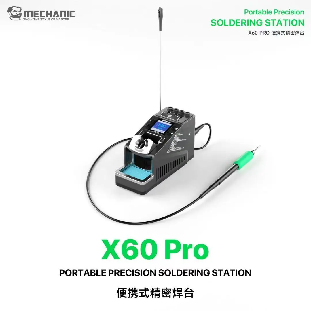 MECHANIC X60 Pro Portable Precision Soldering Station 60W Fast Heating Compatible 210/115 Handle for Electronics Welding Repair 2