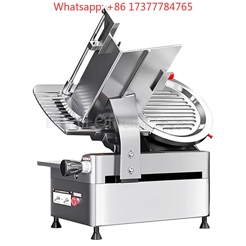 12 Inch Full Automatic Meat Slicer Electric Fresh Frozen Lamb Rolls Meat Knife Set Meat Slicing Grinder Machine