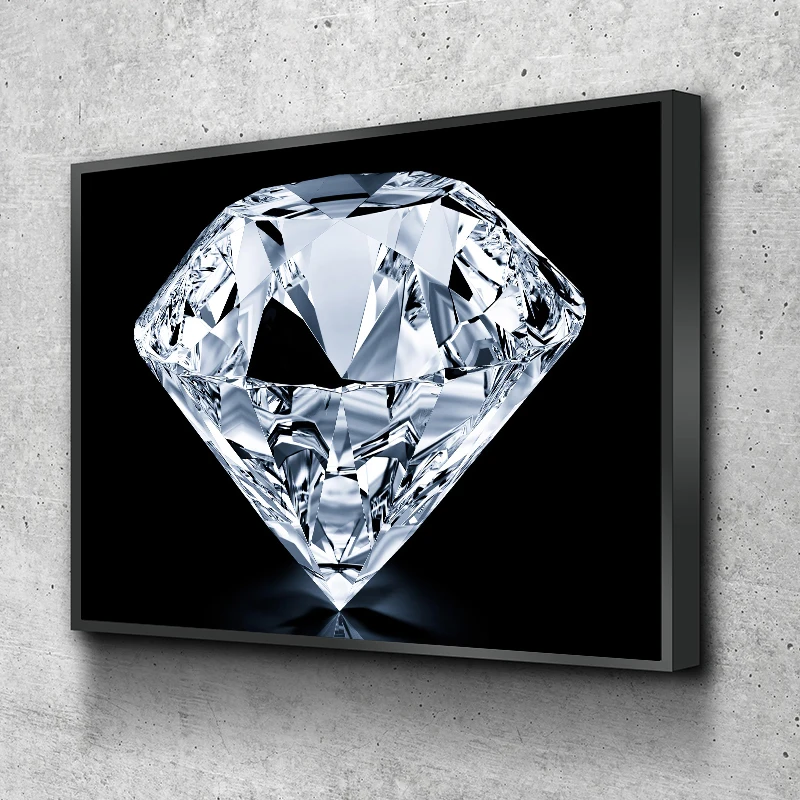 Canvas Wall Art Gold Silver Black Diamond Canvas Painting Luxury Art Posters Modern Home Bedroom Hotel Room Decorative Painti