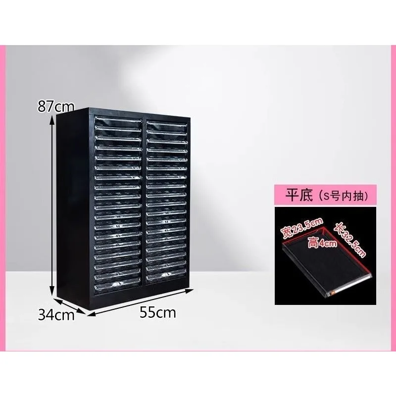 Nail art storage cabinet 4 file cabinet drawer type multi-layer nail polish glue makeup locker