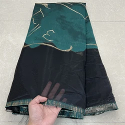 African Nigerian Tulle Lace Fabric, Organza Embroidery, Party Gown, Brocade Jacquard Wedding Dress, High Quality, 5Yard, YXZ145