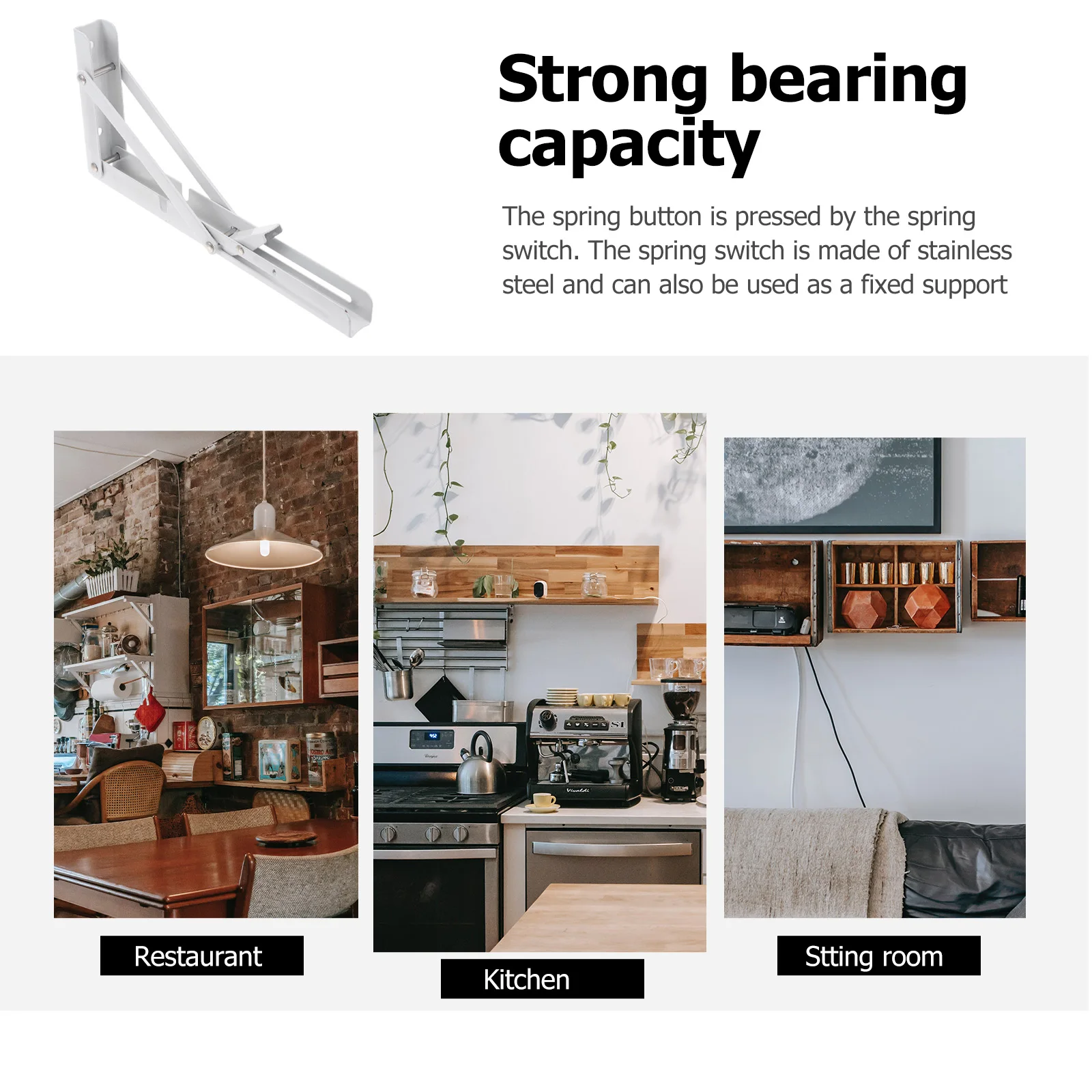 2 قطعة بين قوسين مثلث 8 بوصة رف معلق على الحائط قوس للطي يدعم لتوفير المساحة الثقيلة L على شكل بين قوسين