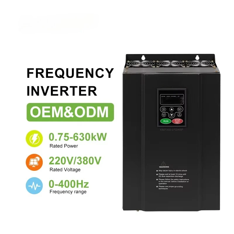 Customized Variable Frequency Drive 37KW VFD Three Phase 380V 50HP Industrial Compressor CNC Machine AC Motor Drives