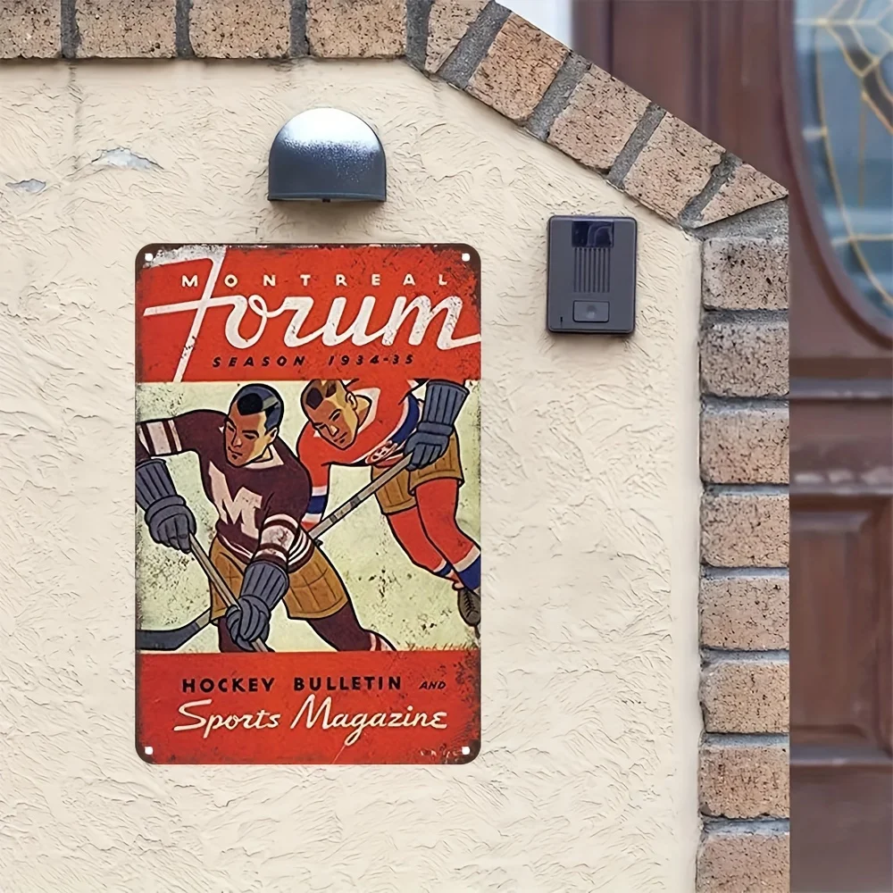 Montreal Forum NHL Metal Tin Sign 8x12 Inch Vintage Wall Decor for Bar Garage Man Cave