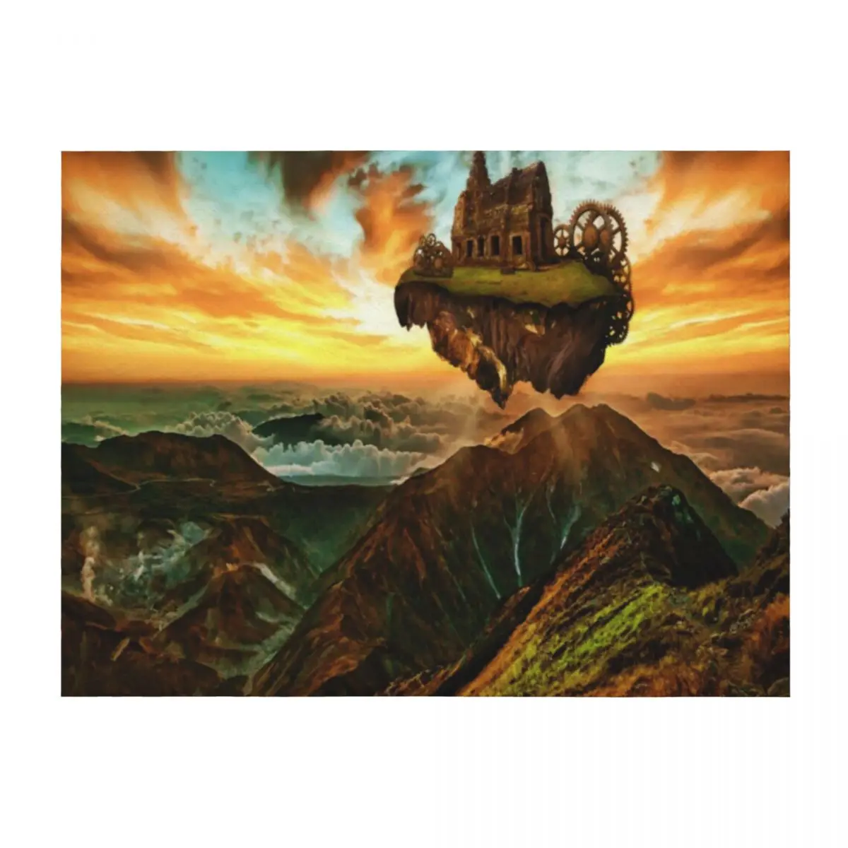 

Steampunk | 19th century Science Fantasy |Steam Powered Machinery Throw Blanket blankets ands Stuffeds funny gift Blankets