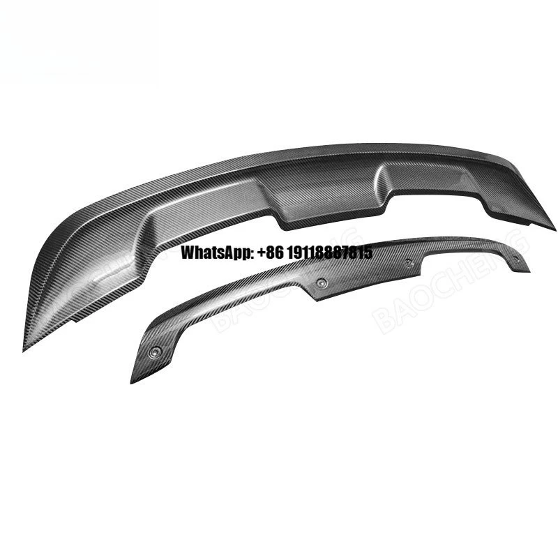 

Spoiler for Mustang GT500 2015-2023 Double Layered High Quality Carbon Fiber Tail Wing Rear Spoiler
