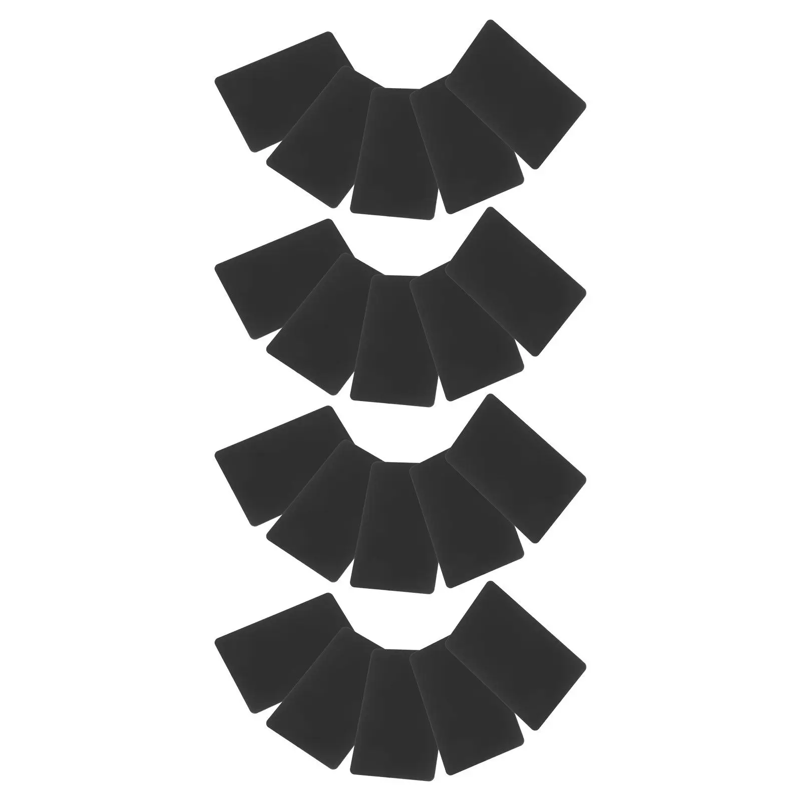 

20Pcs 0.8mm Thick Black Aluminum Blank Business Cards for Laser Engraving DIY Name Plates Vip Corporate Office Professionals