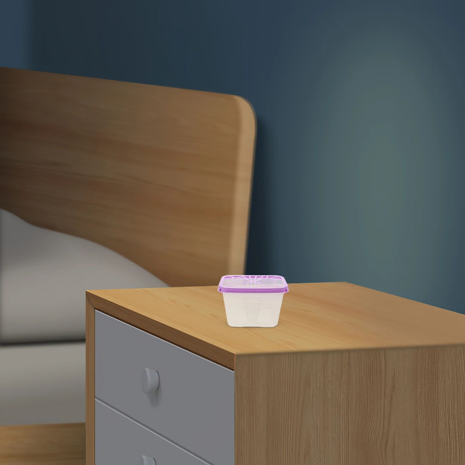 

4pcs Dehumidification Box Large Capacity Reusable Moisture Absorber Empty Holder for Wardrobe Shoe Cabinet Bookcase Plastic Case