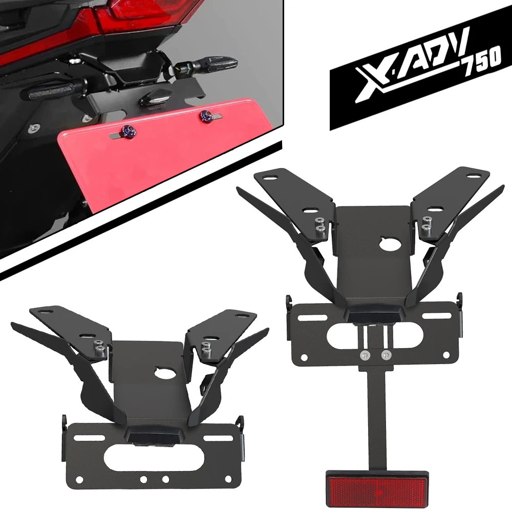 

X-ADV750 XADV750 Motorcycle License Plate Holder Fender Eliminator Tail Tidy Bracket With LED For HONDA X-ADV XADV 750 2021-2025