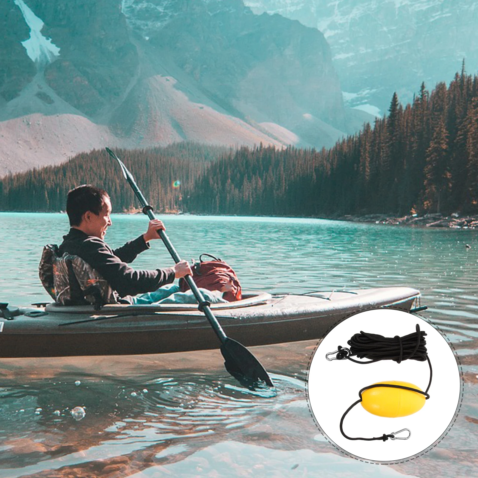 

Yellow Yacht Anchor Rope Float Buoy for Kayak Canoe Boat Fishing Floating Professional Marine Safety Equipment